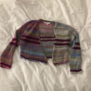 colorful cardigan